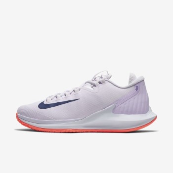 Nike Court Air Zoom Zero - Női Teniszcipő - Lila/Világos Mangó/Lila/Lila